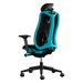 Back left view of a Herman Miller Vantum Gaming Chair in Abyss blue.