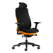 A Herman Miller Vantum Gaming Chair in Helio orange viewed from the front.