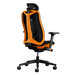 Back right view of a Herman Miller Vantum Gaming Chair in Helio orange.